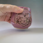 Tea Cup Monkey and Purple glaze