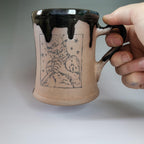 Pan Mug, Large Left Handed Mug