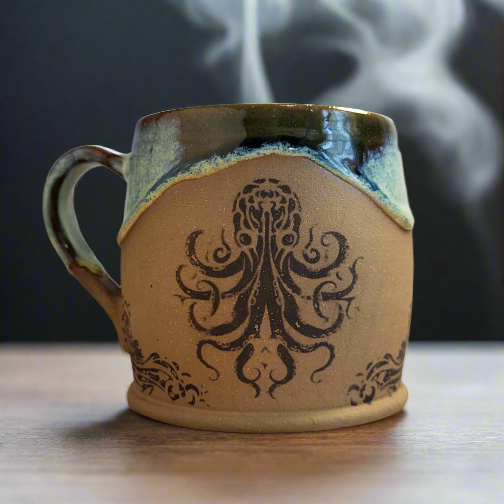 mug with octopus image 