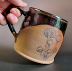 Mug with mushroom decal