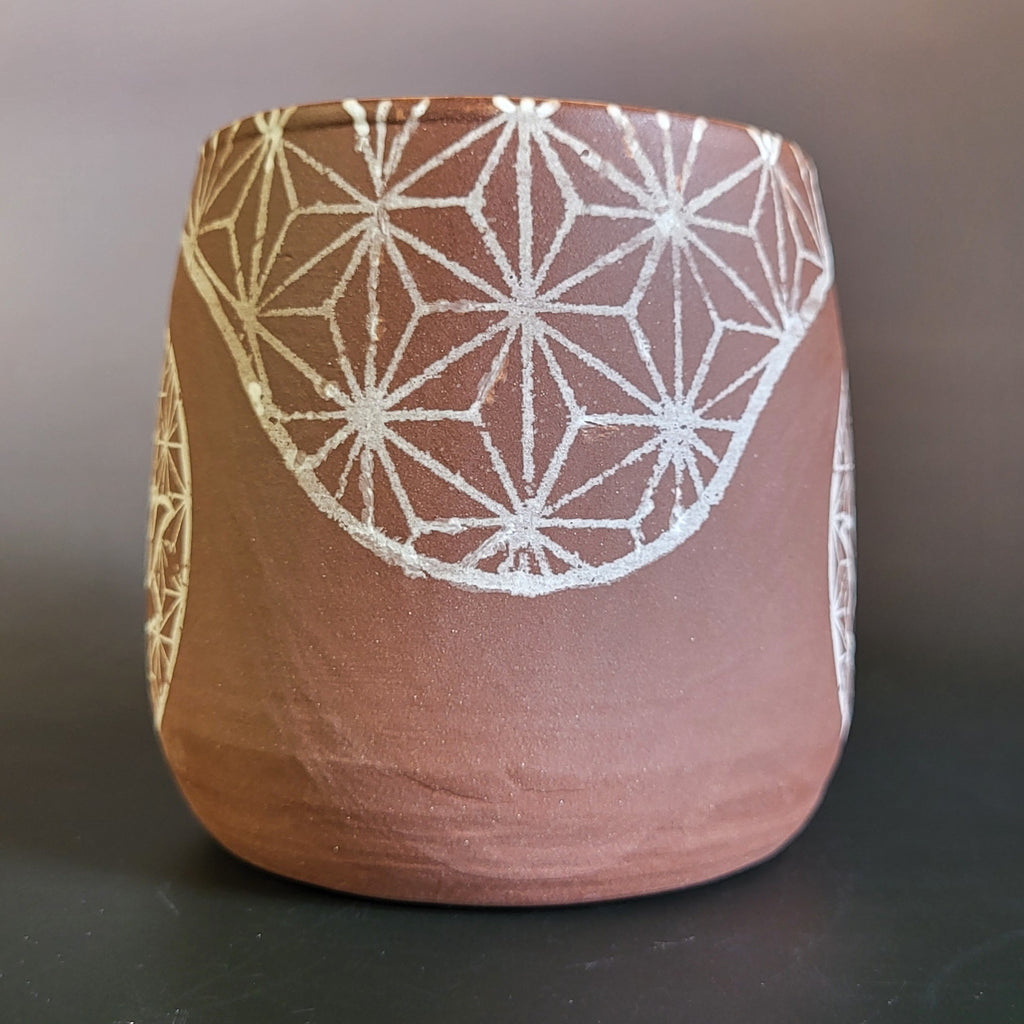 Lotus geometric design mug