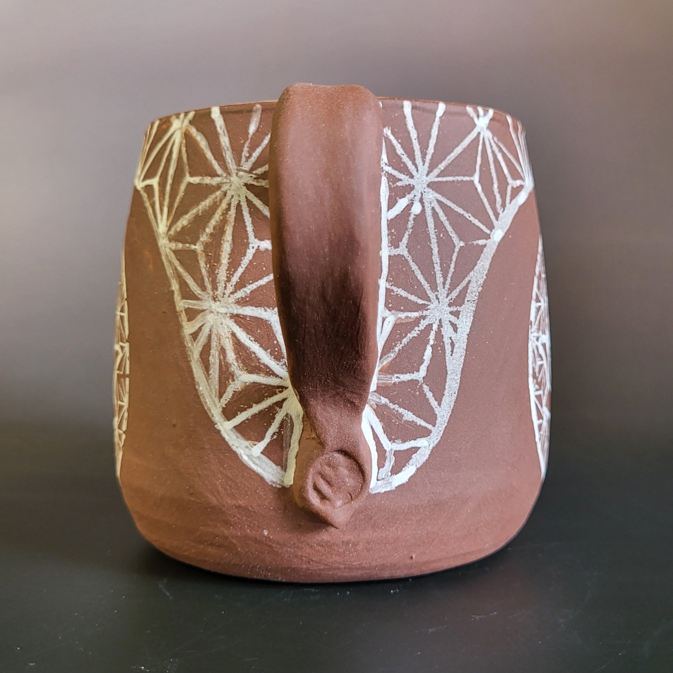 Lotus geometric design mug
