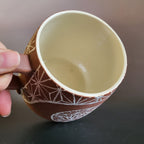 Lotus geometric design mug