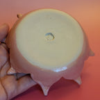 Lotus Porcelain Incense Burner with Pink and 22K Gold Accents