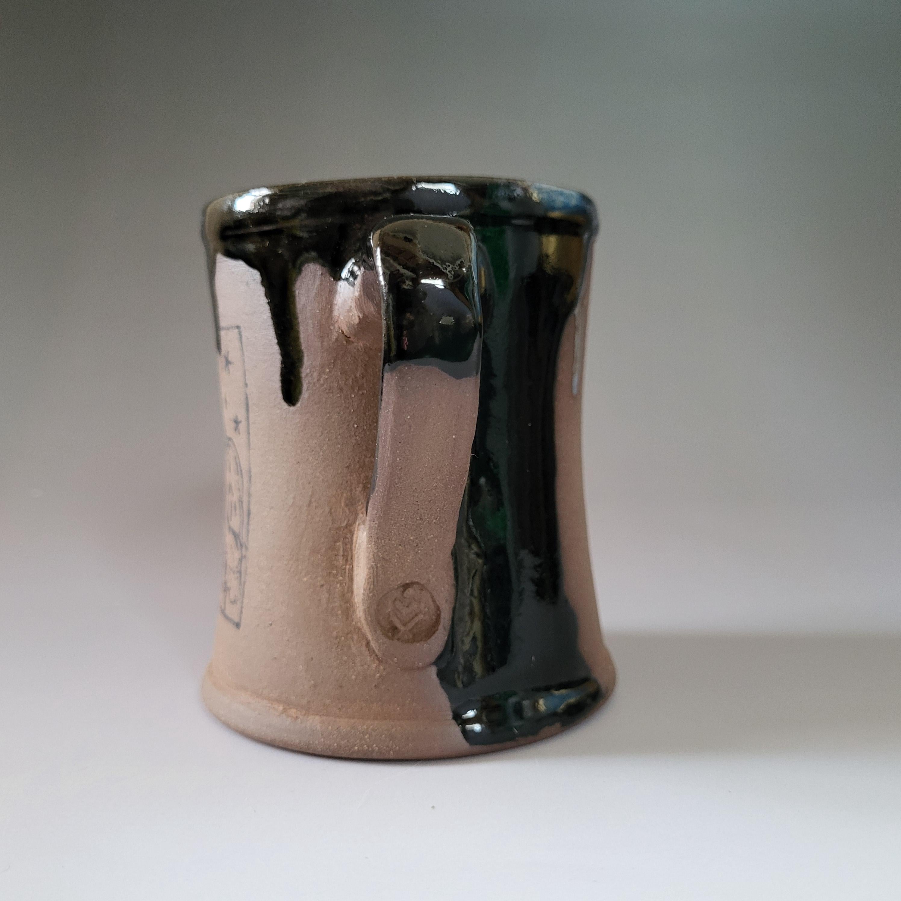 Pan Mug, Large Left Handed Mug