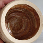 Lidded Jar gourd style with bumps, sugar jar, fall decor,