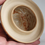 Lidded Jar gourd style with bumps, sugar jar, fall decor,