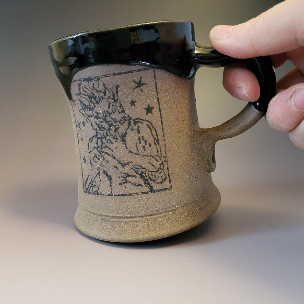 Large Pan Mug, Left Handed Mug