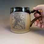 Large Pan Mug, Left handed mug