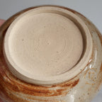 Lidded Jar gourd style with bumps, sugar jar, fall decor,