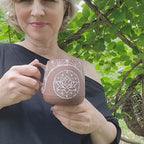 Lotus geometric design mug