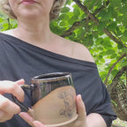 Mug with mushroom decal